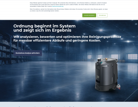 Website-Vorschau von Reinigungslösungen - remaconcept GmbH