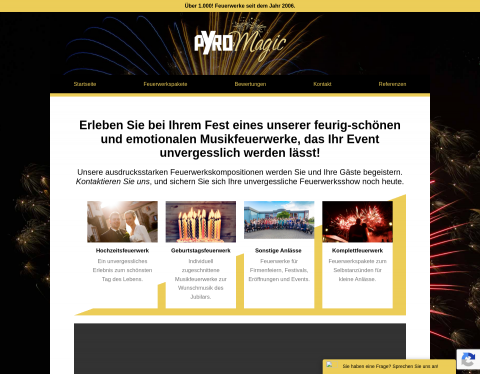 Website-Vorschau von Feuerwerk Sachsen-Anhalt
