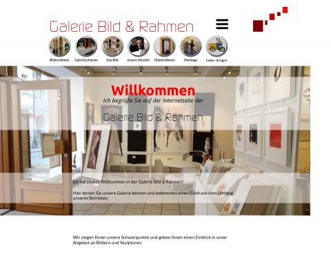 Website-Vorschau von Galerie Bild & Rahmen Regensburg