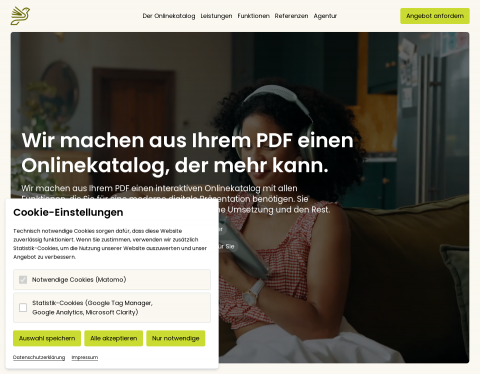 Website-Vorschau von DER ONLINEKATALOG