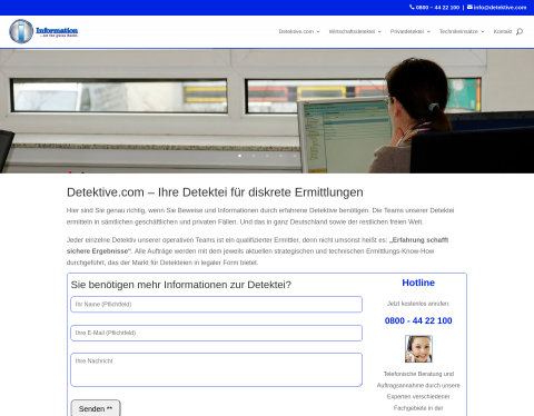 Website-Vorschau von A&B Detektive