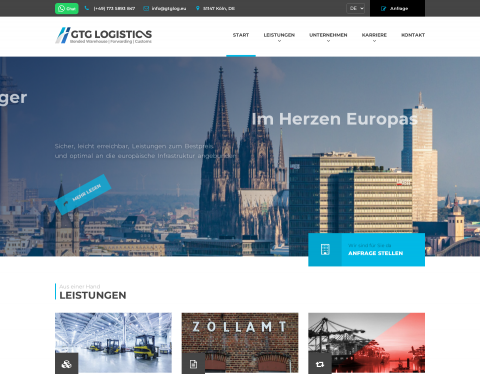 Website-Vorschau von GTG Logistics GmbH