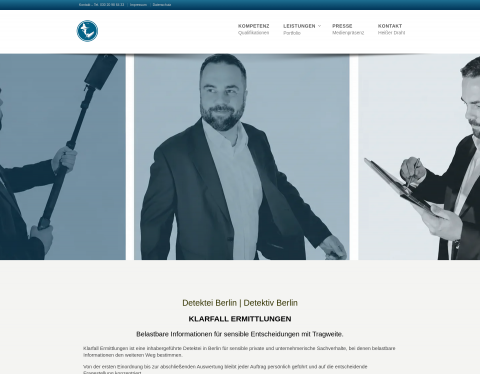 Website-Vorschau von Detektei -Taute Security Management