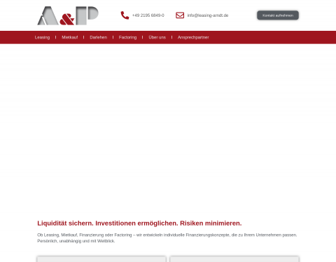Website-Vorschau von Arndt und Partner GmbH