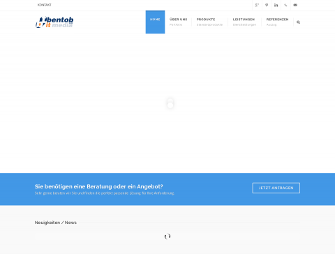 Website-Vorschau von Digital Signage
