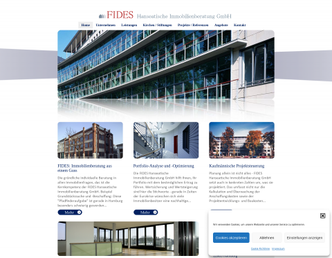 Website-Vorschau von FIDES: Die Hamburger Immobilienberatung