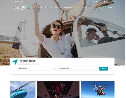 Website-Vorschau von Skyline Ticketcenter