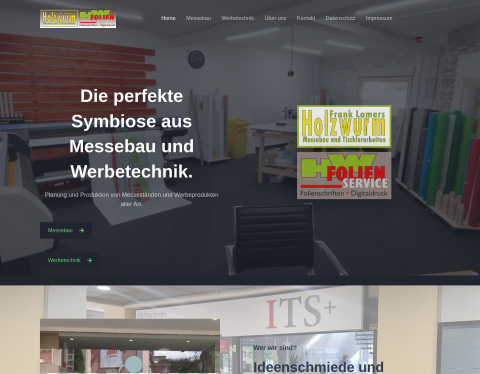 Website-Vorschau von Messebau Holzwurm