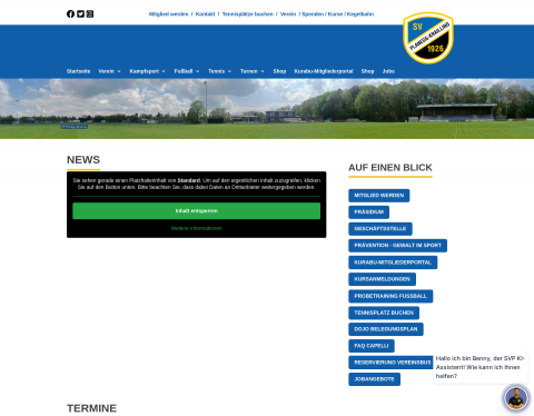 Website-Vorschau von SV Planegg-Krailling e.V.