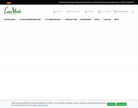 Website-Vorschau von Casa Verde Naturprodukte