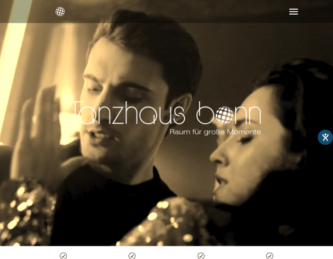 Website-Vorschau von Tanzen lernen im Tanzhaus Bonn