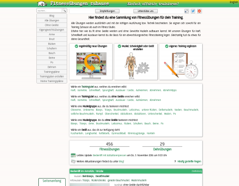 Website-Vorschau von Zuhause fit und gesund trainieren