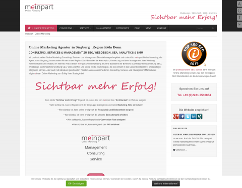 Website-Vorschau von Online Marketing - SEO Webdesign