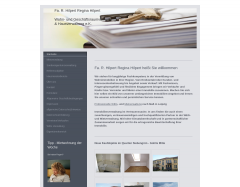 Website-Vorschau von Fa. R. Hilpert