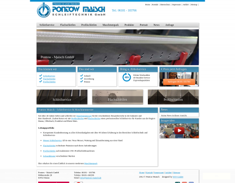 Website-Vorschau von Schleifservice Pontow Maisch