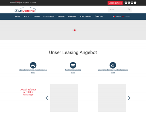 Website-Vorschau von Auto Leasing ohne Bank (ALB AG)