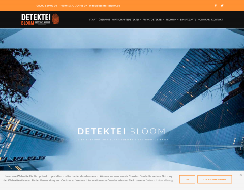 Website-Vorschau von Serioese Detektive in Muenchen