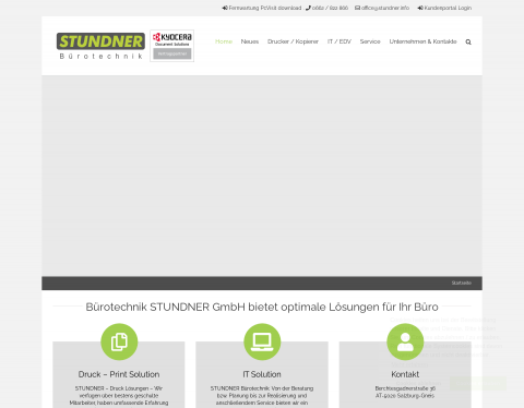 Website-Vorschau von Bürotechnik STUNDNER in Salzburg