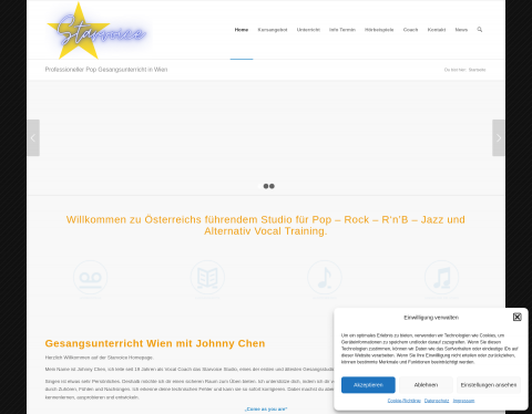 Website-Vorschau von Gesangslehrer in Wien