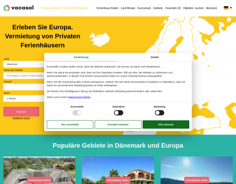 Vorschau von Ferienhäuser finden bei Vacasol