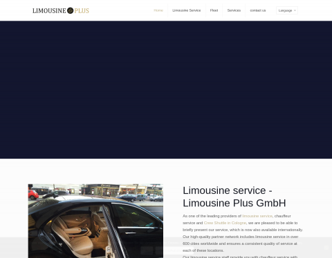 Website-Vorschau von Limousinenservice Köln