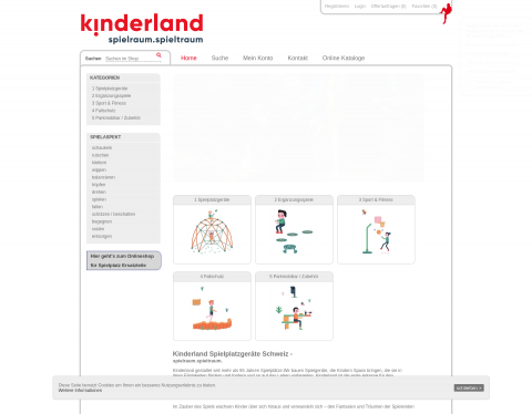 Website-Vorschau von Spielplatzgeräte