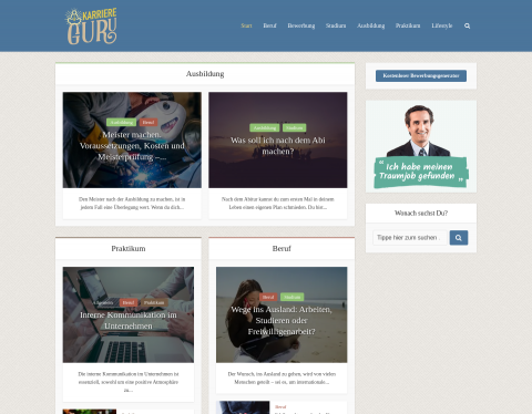 Website-Vorschau von Karriere - Guru