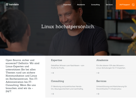 Website-Vorschau von Heinlein Support GmbH