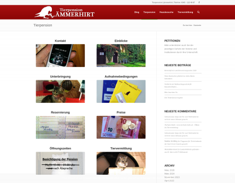 Website-Vorschau von Kleintierpension Halle/Saale