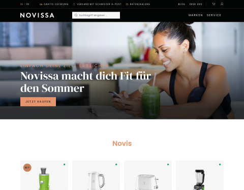 Website-Vorschau von Kitchenaid Haushaltsgeräte und Küchenmaschinen