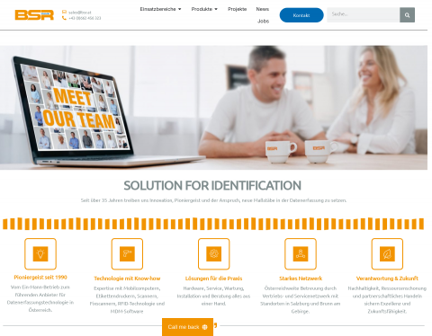 Website-Vorschau von ID-Austria - Bondrucker Etiketten