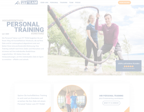 Website-Vorschau von Personal Trainer Konstanz