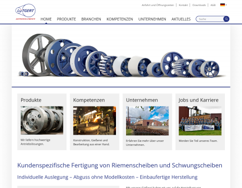 Website-Vorschau von Lütgert Antriebe