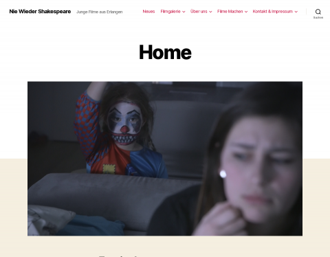Website-Vorschau von Nie Wieder Shakespeare Productions