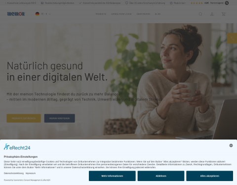 Website-Vorschau von memon bionic instruments GmbH