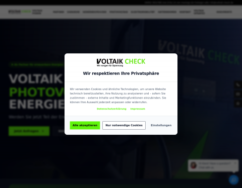 Website-Vorschau von Photovoltaik aus Ostfriesland