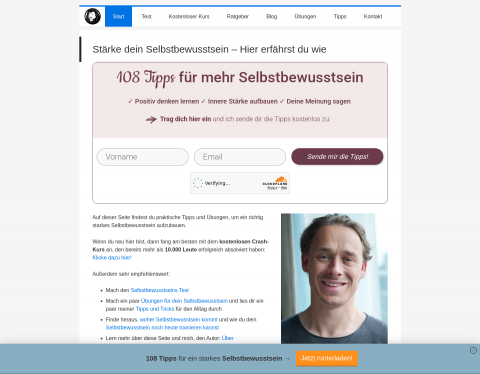 Website-Vorschau von Selbstbewusstsein Stärken