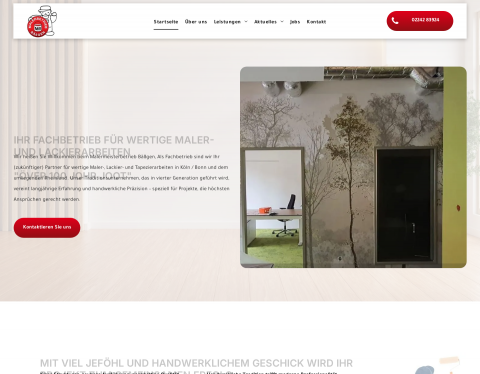 Website-Vorschau von Malerbetrieb Bäßgen