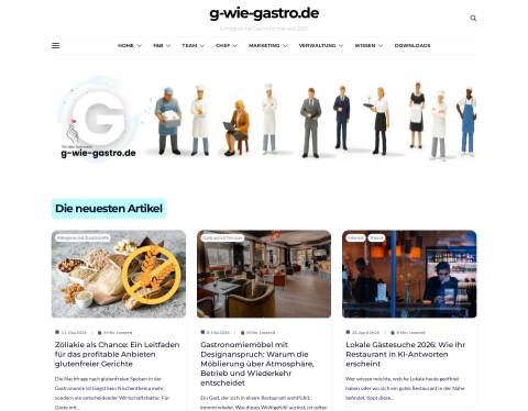 Website-Vorschau von g-wie-gastro DAS Gastronomie-Portal