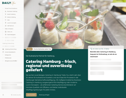 Website-Vorschau von leckeres Fingerfood in Hamburg