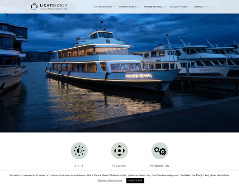 Website-Vorschau von Lampen Schweiz online Handel