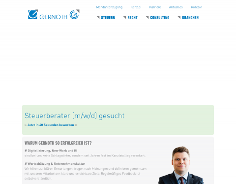 Website-Vorschau von Steuerberatungskanzlei Gernoth