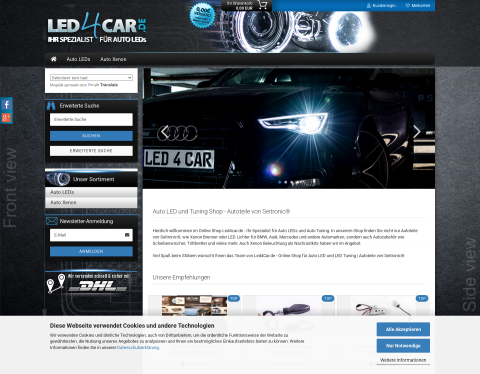 Website-Vorschau von Seitronic LED Lampen & Leuchten