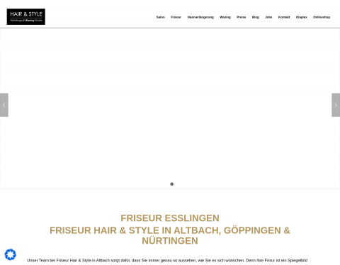 Website-Vorschau von Hair & Style