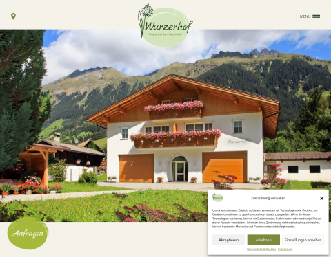 Website-Vorschau von Urlaub am Wurzerhof in Ratschings
