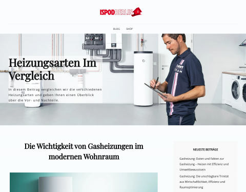 Website-Vorschau von iSpodBerlin