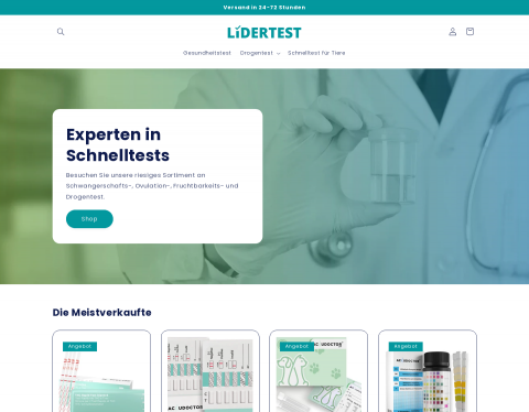 Website-Vorschau von Diagnose Tests!