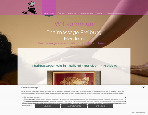 Website-Vorschau von Freiburg Thai Massage