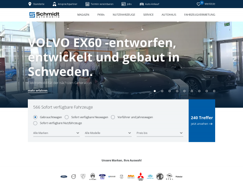 Website-Vorschau von Autohaus Automobile Schmidt