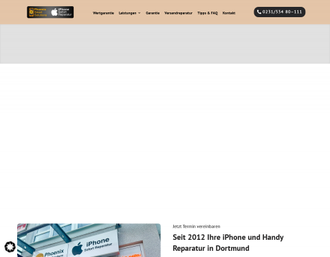 Website-Vorschau von Iphone Doktor Dortmund